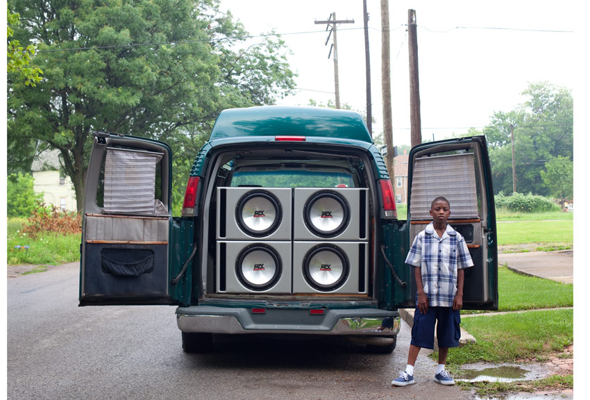 Corine Vermeulen, Hamtramck, MI.Ray Shawn and his uncle’s van, 2011..