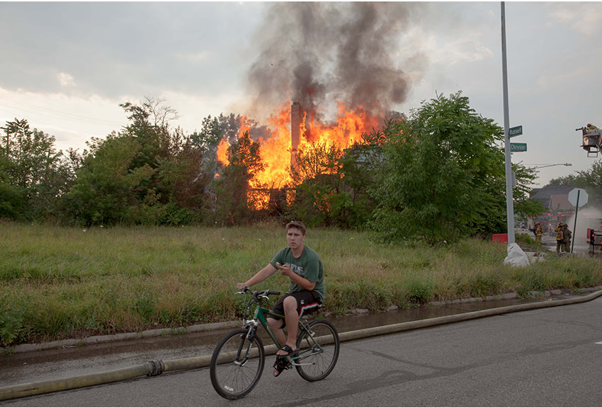 Geoff George, Detroit, MI.House Fire, 2013.